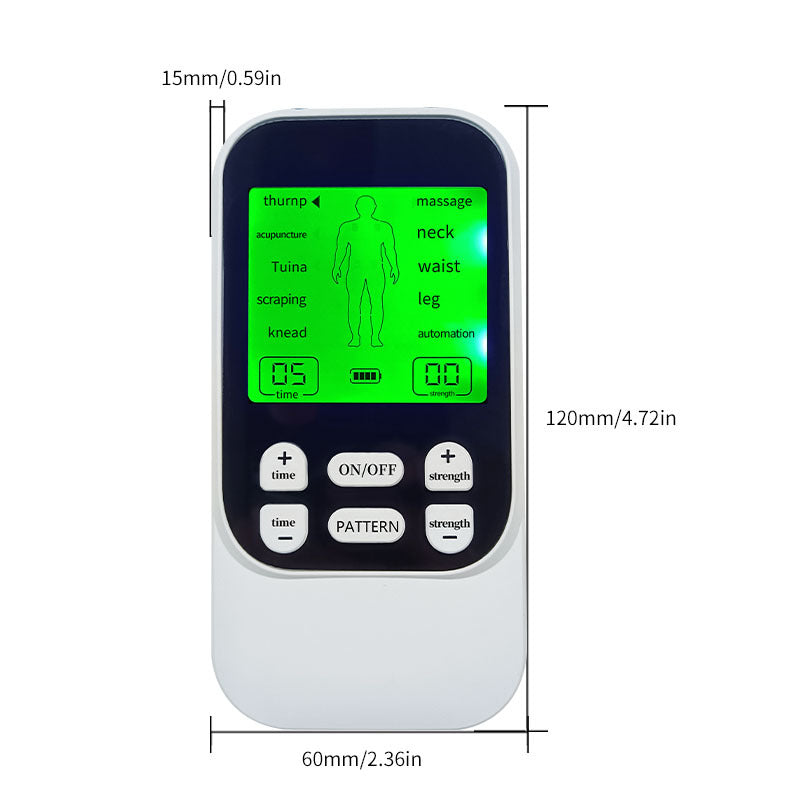 💪TENS + EMS Dual-Channel Muscle Relaxation Pulse Massager