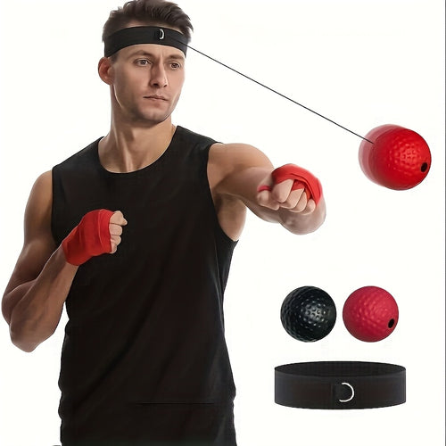 Headband boxing reflex training ball