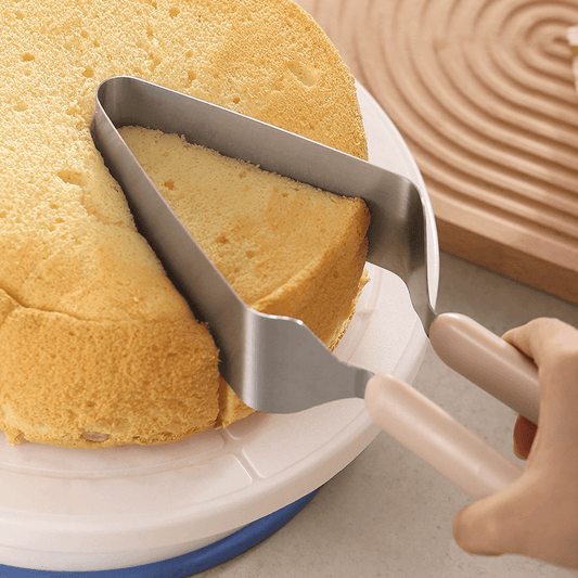 Stainless steel cake slicer