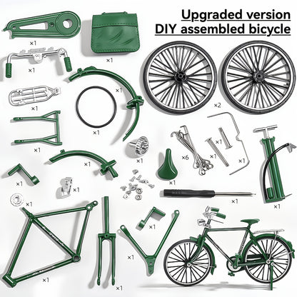 Retro metal bicycle model kit
