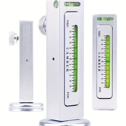 Automotive wheel alignment magnetic level