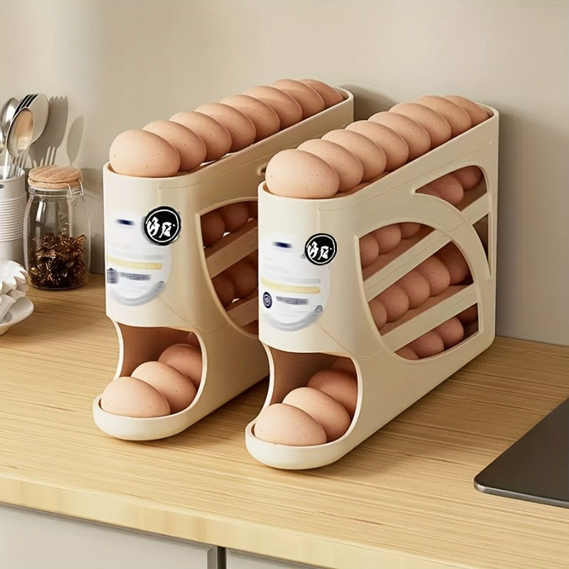 🥚Rolling egg storage box [holds 30 eggs]