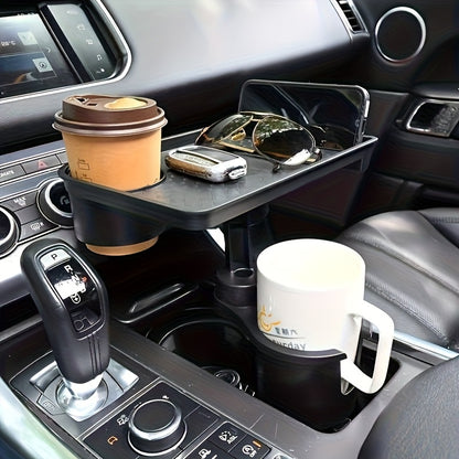 Multifunctional car tray cup holder organizer
