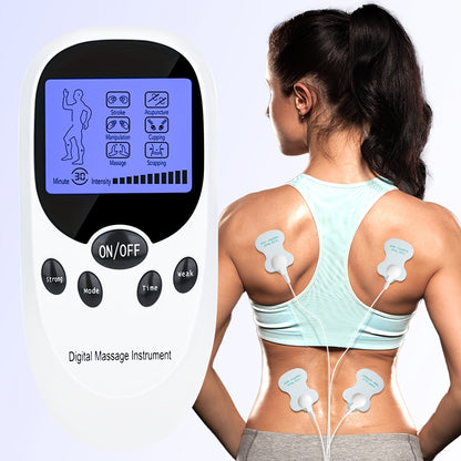 💪TENS + EMS Dual-Channel Muscle Relaxation Pulse Massager