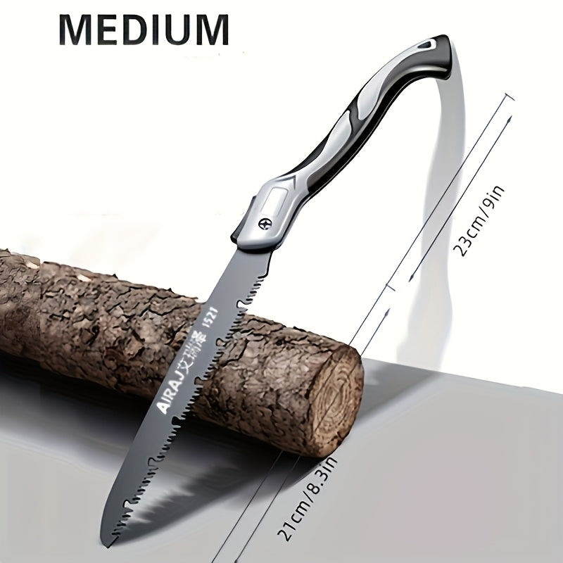 Industrial-grade steel folding saw