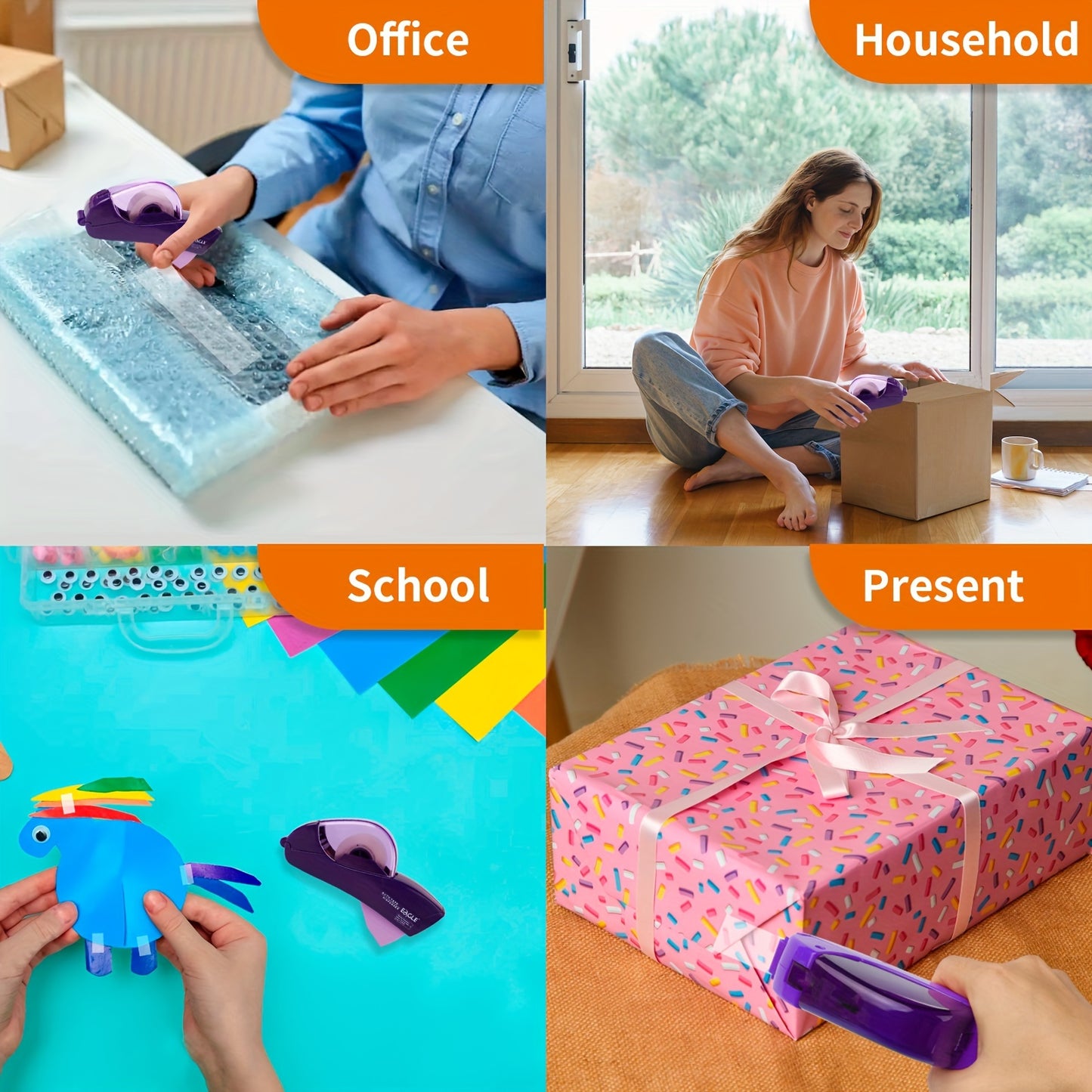 Automatic tape dispenser