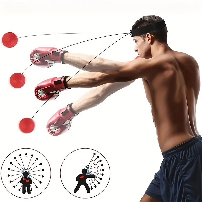 Headband boxing reflex training ball