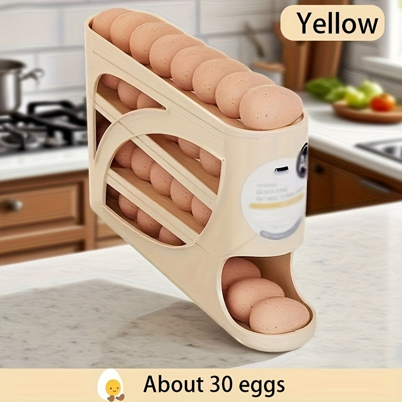 🥚Rolling egg storage box [holds 30 eggs]