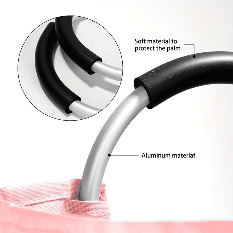 Foldable Aluminum Handle Storage Basket