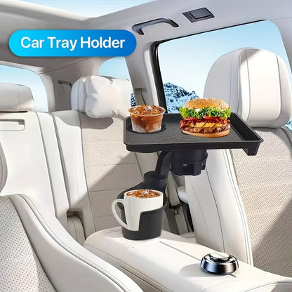 Multifunctional car tray cup holder organizer
