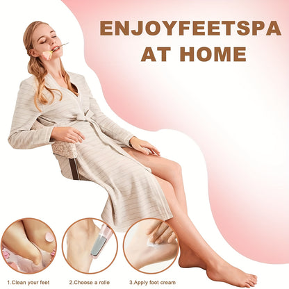 Electric foot grinder [with 2 grinding heads]