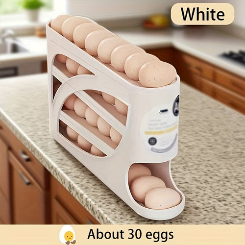 🥚Rolling egg storage box [holds 30 eggs]