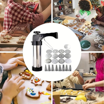 22-piece cookie press/extruder set