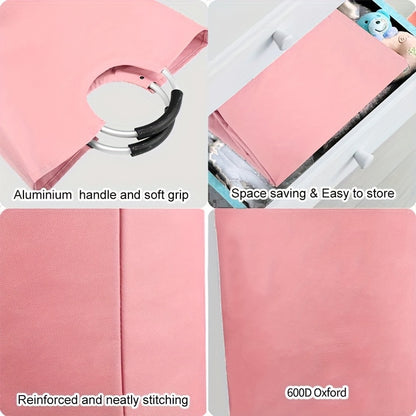 Foldable Aluminum Handle Storage Basket