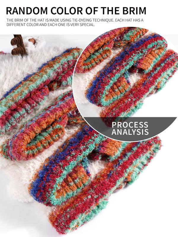 🦌【Winter essentials】Knitted ear-protecting windproof and warm antler hat🧣