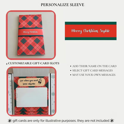 ⏰LAST DAY 50% OFF - 🎅✨Handmade Waterfall Christmas Gift Card Booklet