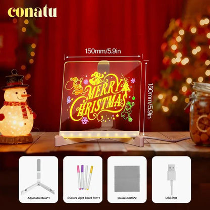 🔥【Over 20,000 units sold】Light-up acrylic drawing board for children
