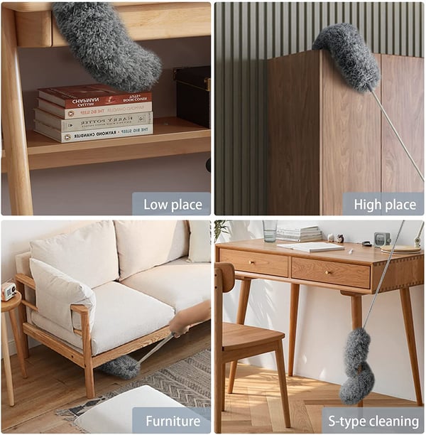 🔥🧹Retractable Washable Curved Microfiber Duster