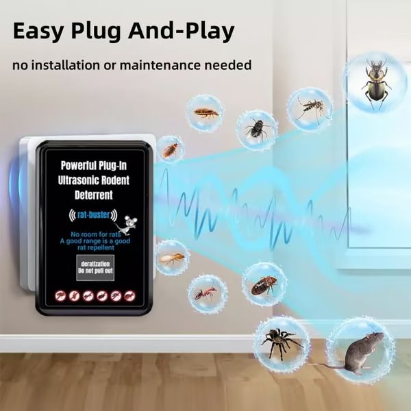 🔥HOT SALE🔥Powerful Plug-In Ultrasonic Rodent Deterrent