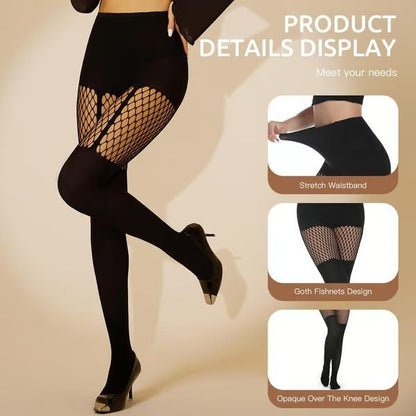 HOT SALE 50%OFF✨🔥Women's Sexy Fishnet Mock Thigh High Stockings