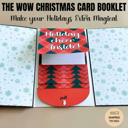 ⏰LAST DAY 50% OFF - 🎅✨Handmade Waterfall Christmas Gift Card Booklet
