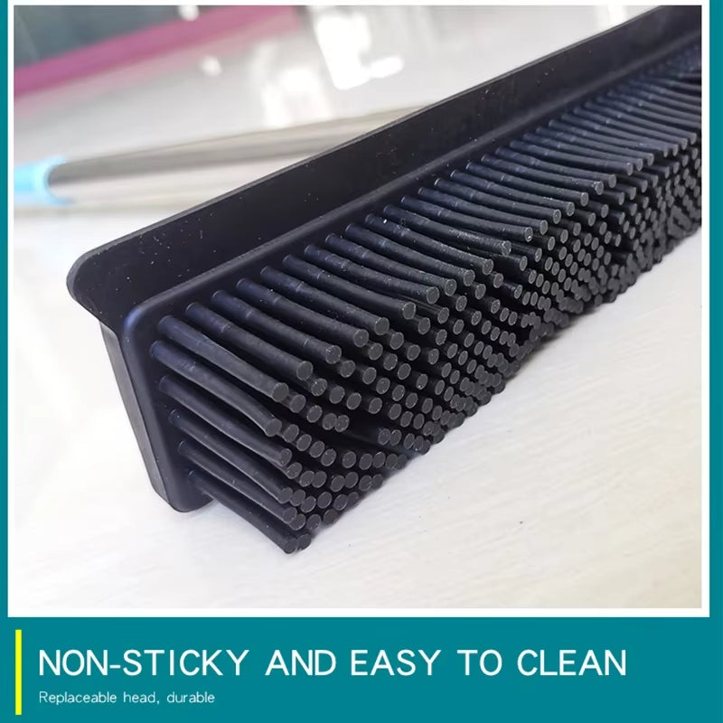 💥【Holiday Sale】🧹Pet Hair Removal Broom with Rubber Scraper