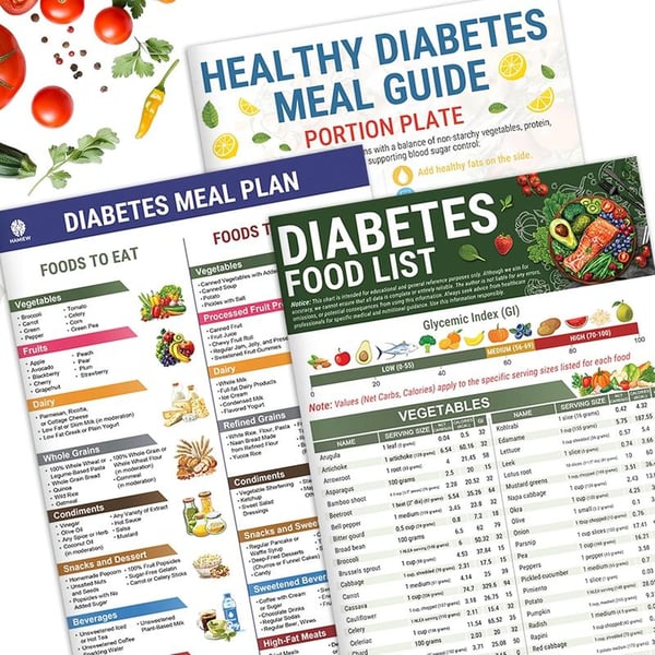 🔥🎁Diabetes Food List & Meal Planner