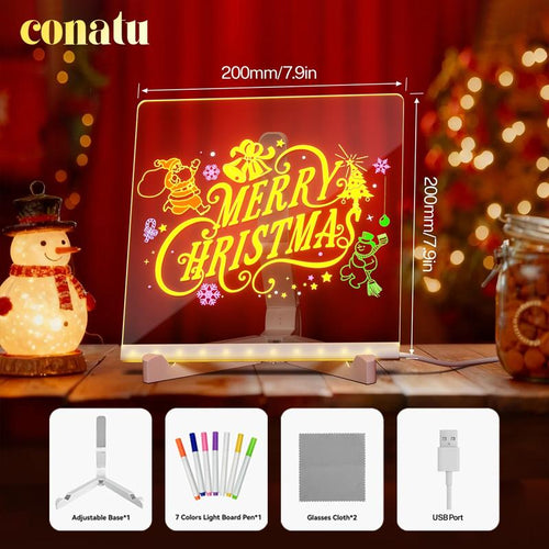 🔥【Over 20,000 units sold】Light-up acrylic drawing board for children