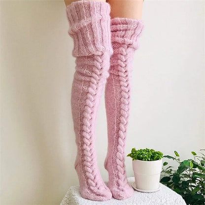 ⏰LAST DAY 50% OFF - ✨2025 Warm Over Knee Extra Long Knitted Socks
