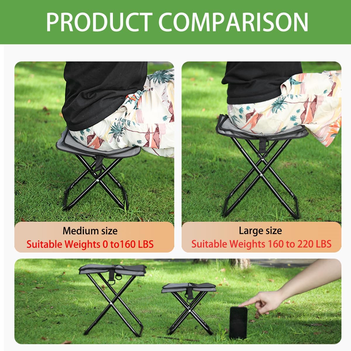 🔥✨Portable Folding Camping Stool