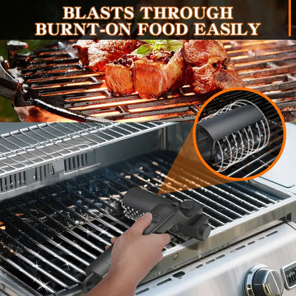Cordless rechargeable electric barbecue brush
