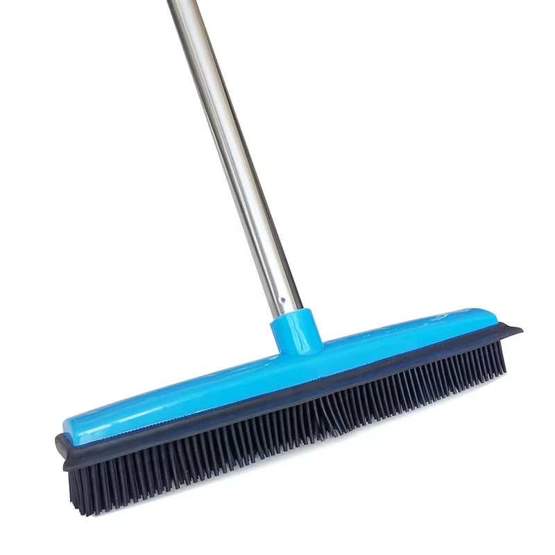 💥【Holiday Sale】🧹Pet Hair Removal Broom with Rubber Scraper