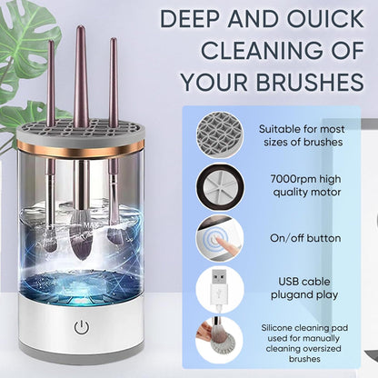 🎄【Christmas Sale】Automatic Electric Makeup Brush Cleaner