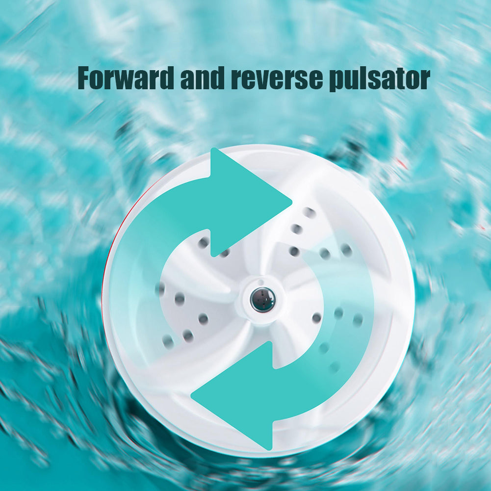 Portable mini turbine washing machine (not just for washing clothes, but for washing anything you want)