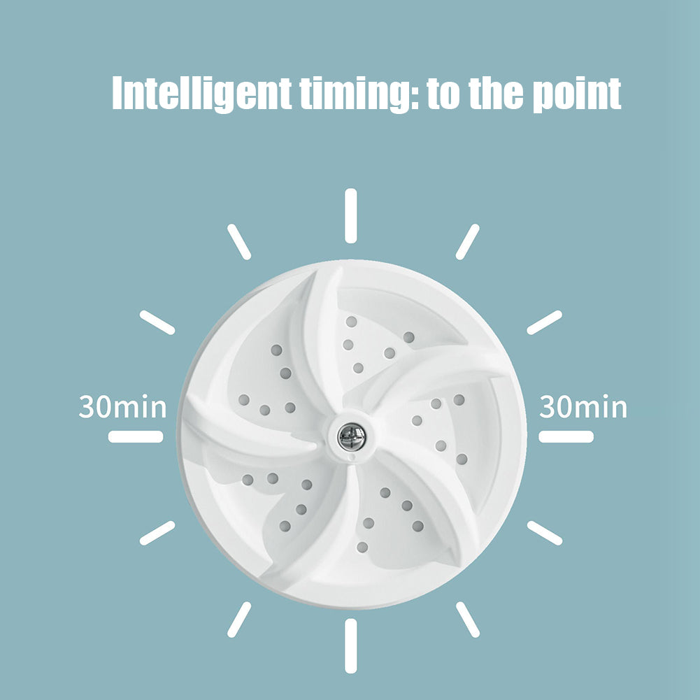 Portable mini turbine washing machine (not just for washing clothes, but for washing anything you want)