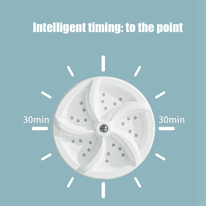 Portable mini turbine washing machine (not just for washing clothes, but for washing anything you want)