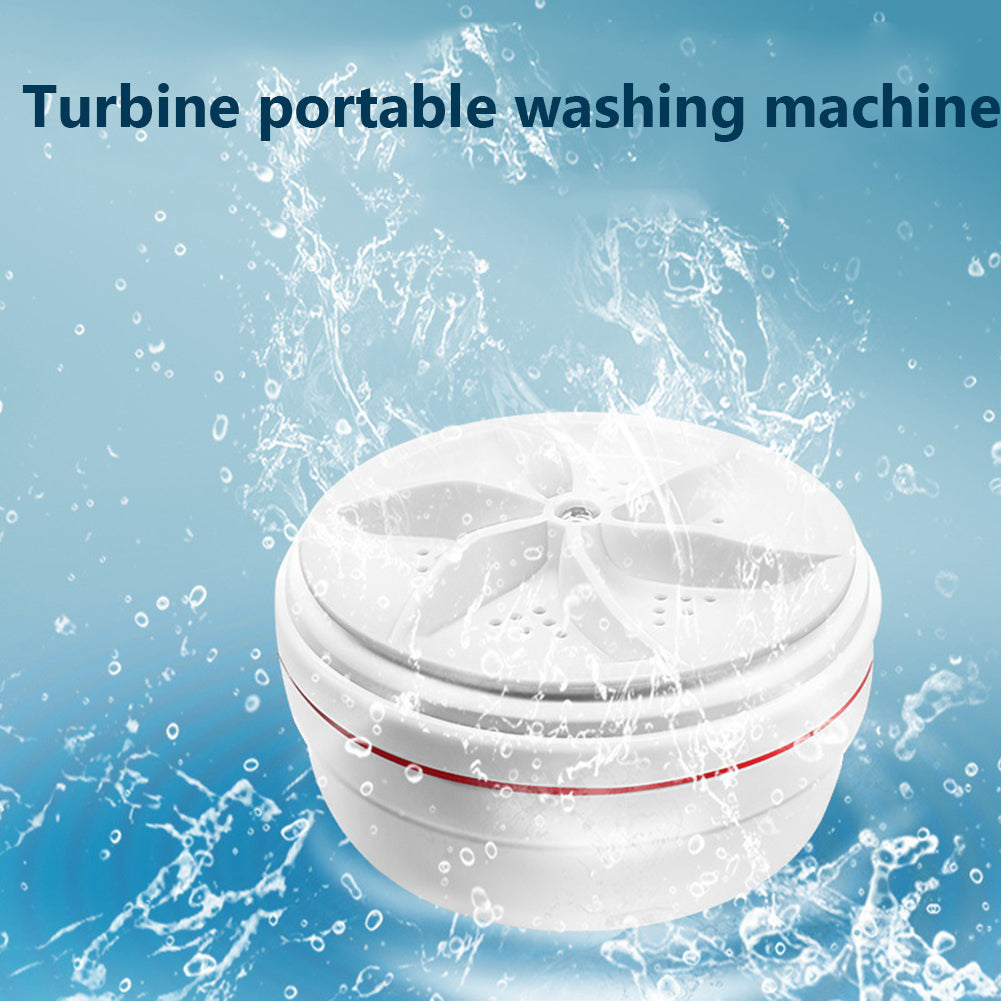 Portable mini turbine washing machine (not just for washing clothes, but for washing anything you want)