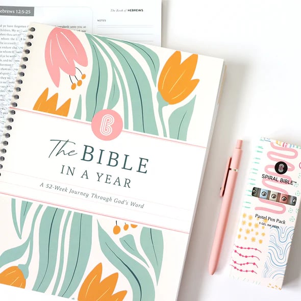 🔥LAST DAY 49% OFF -🙏🏼The Bible In A Year: A 52-Week Journey Through God's Word(✨Hardcover)
