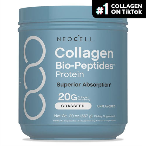 💥【Last Day Discount】NeoCell Collagen Bio-Peptides Powder 20oz - Grassfed Protein Supplement - Advanced with 18 Essential Amino Acids
