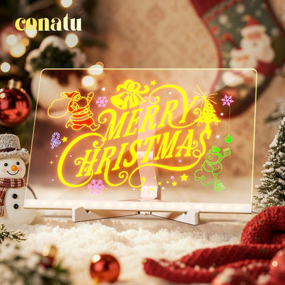 🔥【Over 20,000 units sold】Light-up acrylic drawing board for children