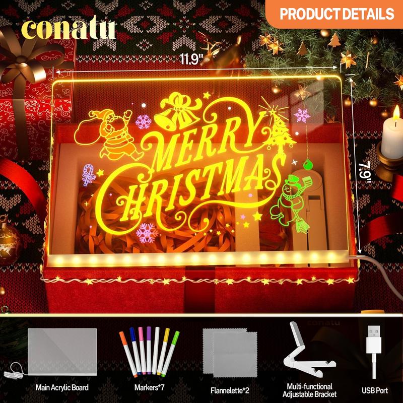 🔥【Over 20,000 units sold】Light-up acrylic drawing board for children