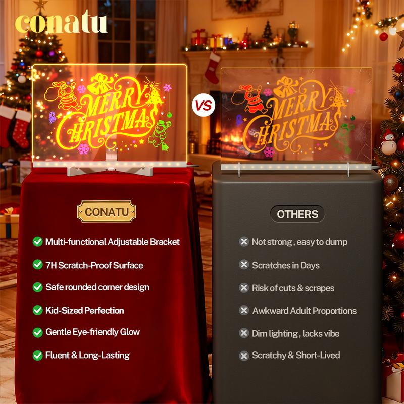 🔥【Over 20,000 units sold】Light-up acrylic drawing board for children