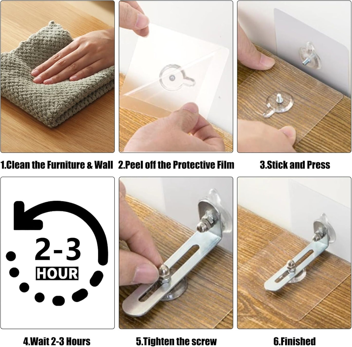 No-drill cabinet anti-tip device (pack of 10)