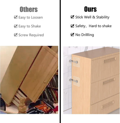 No-drill cabinet anti-tip device (pack of 10)