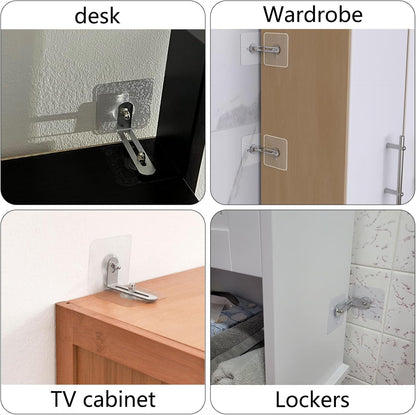 No-drill cabinet anti-tip device (pack of 10)