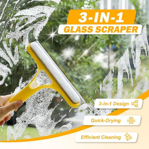 3-in-1 window cleaning squeegee