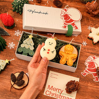 Short Gift Box D (Christmas Tree + Snowman + Gingerbread Man)