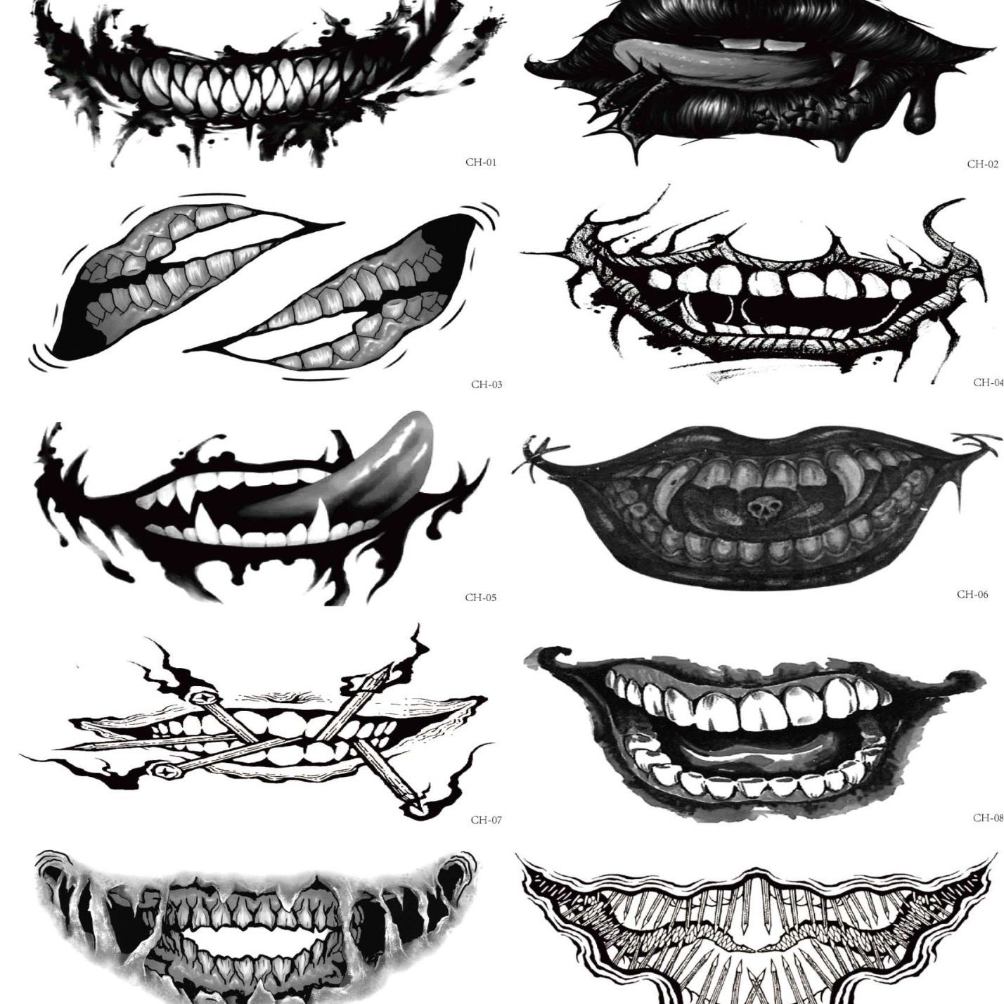 Halloween Prank Makeup Temporary Tattoo😈Realistic & Easy To Remove