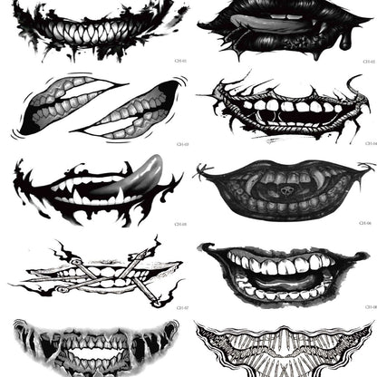 Halloween Prank Makeup Temporary Tattoo😈Realistic & Easy To Remove
