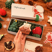 Short Gift Box B (Christmas Tree + House + Gloves)